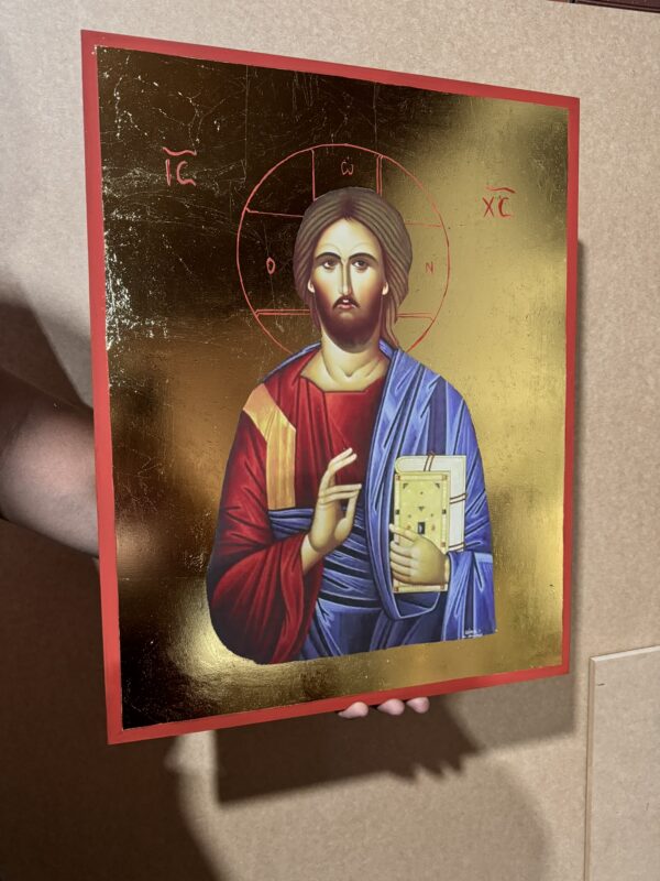 Ícone Pantocrator Gold 60cm - Imagem 3
