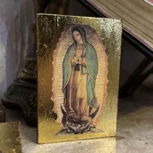 Quadrinho Nossa Senhora de Guadalupe GOLD 10cm